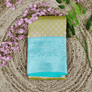 Puer kanchipuram 1g designer wear Silk Saree