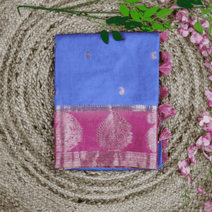 Pure kanchipuram 1g designer wear Silk Saree