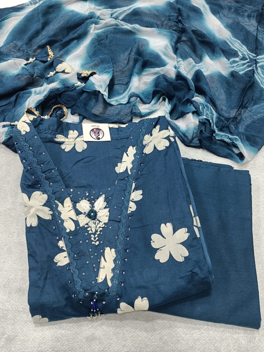 Pure Cotton Dress Suit Set