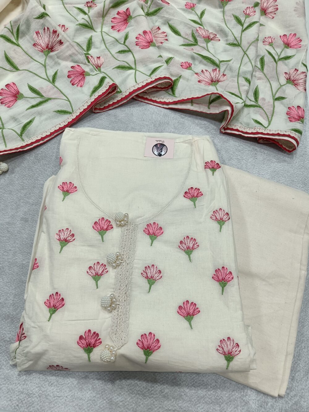 Pure Cotton Dress Suit Set