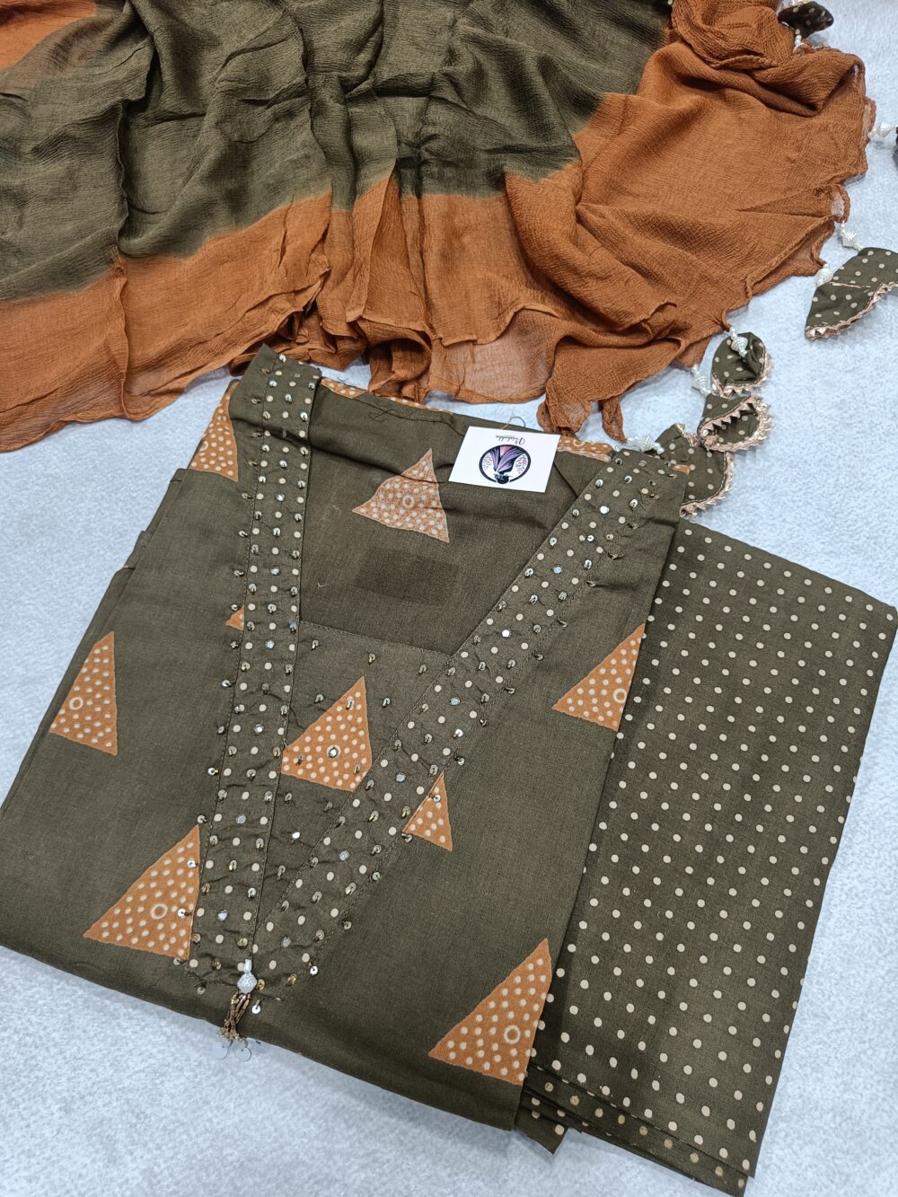 Pure Cotton Dress Suit Set