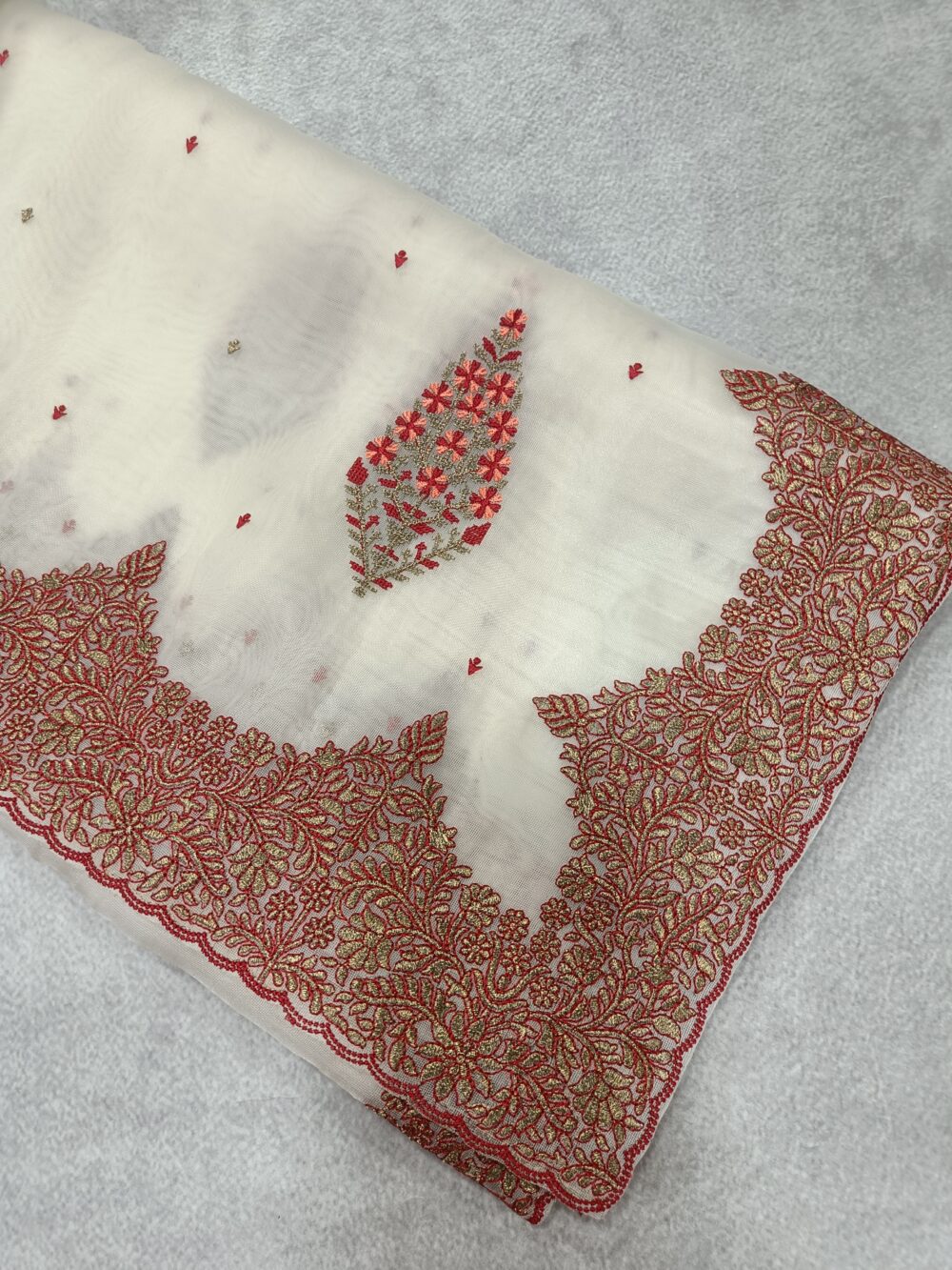 Netted Organza saree