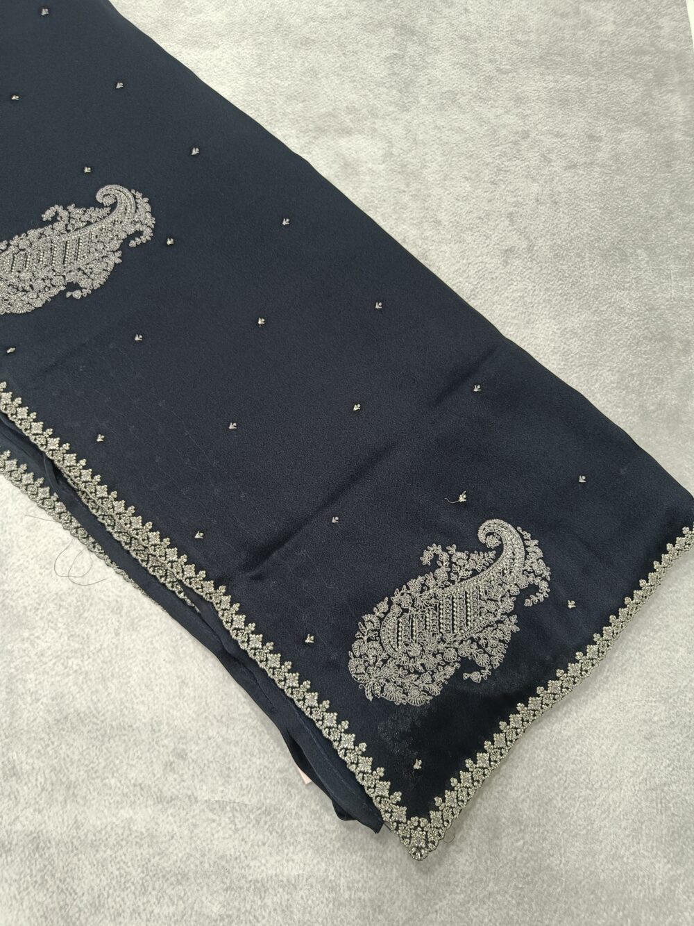 Fancy Satin Crepe Saree