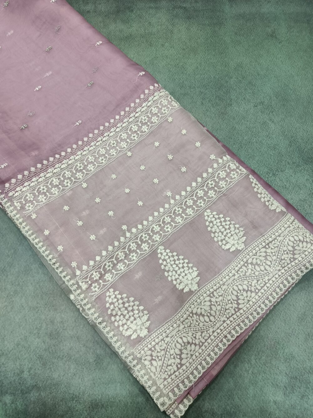 Fancy Netted Organza Saree