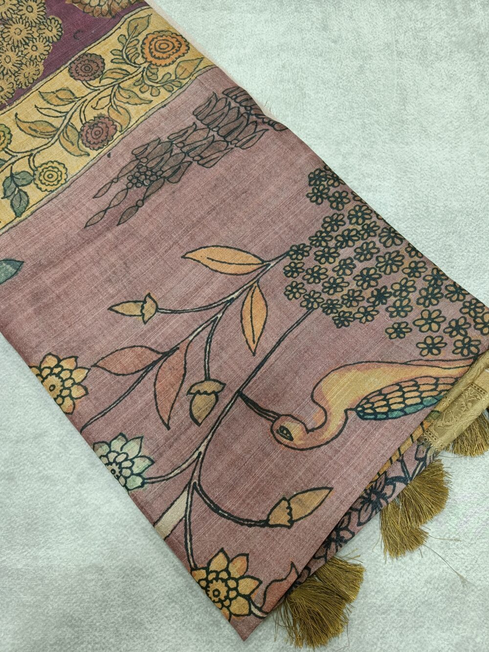 Fancy Chapa Tussar Saree