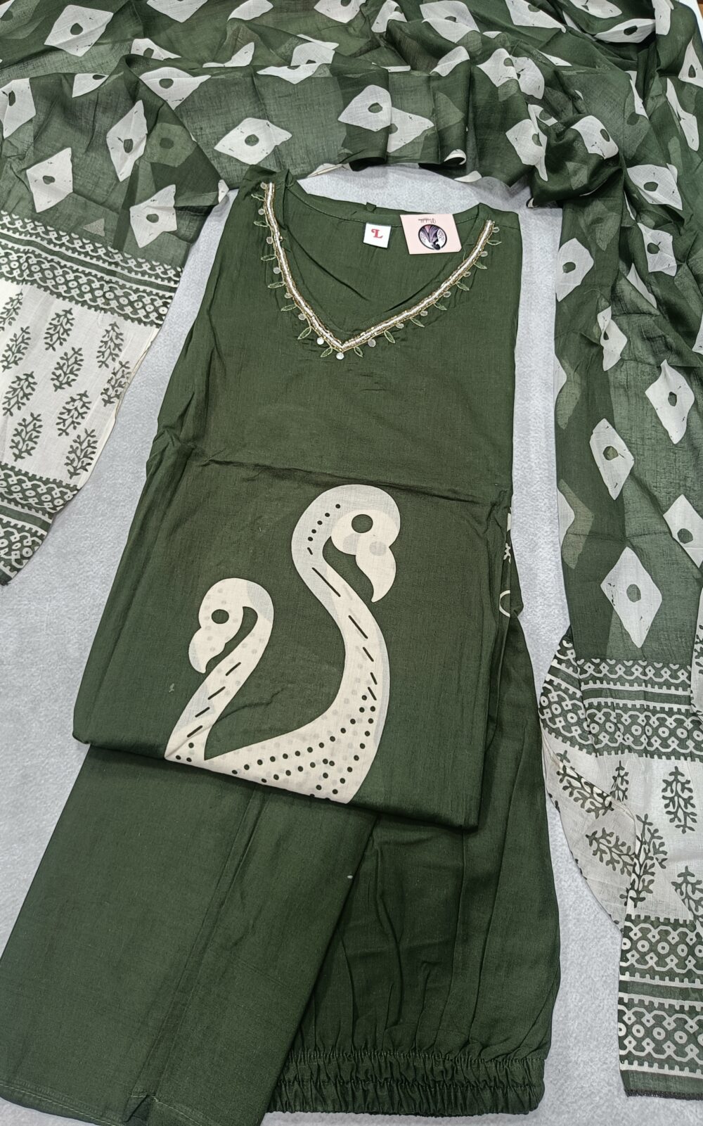 Pure Jaipur Cotton 3piece Set