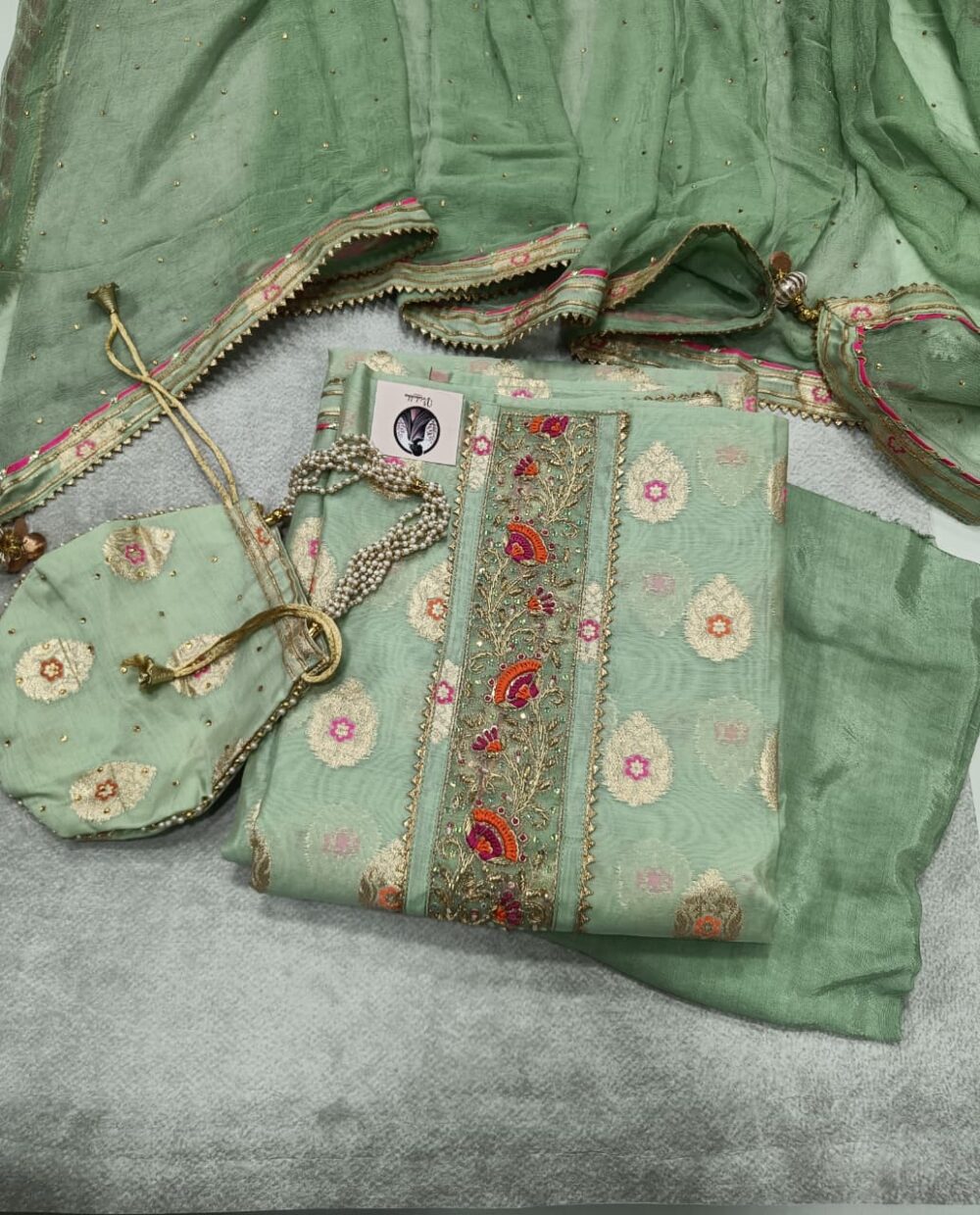 Pure Organza Dress Suit Set