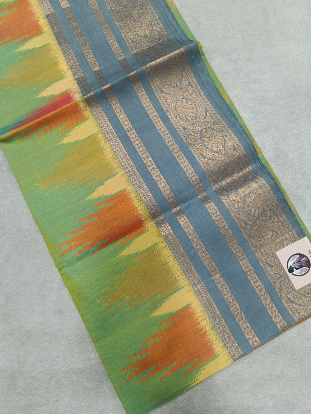 Soft Kanjivaram Silk Ikath Saree