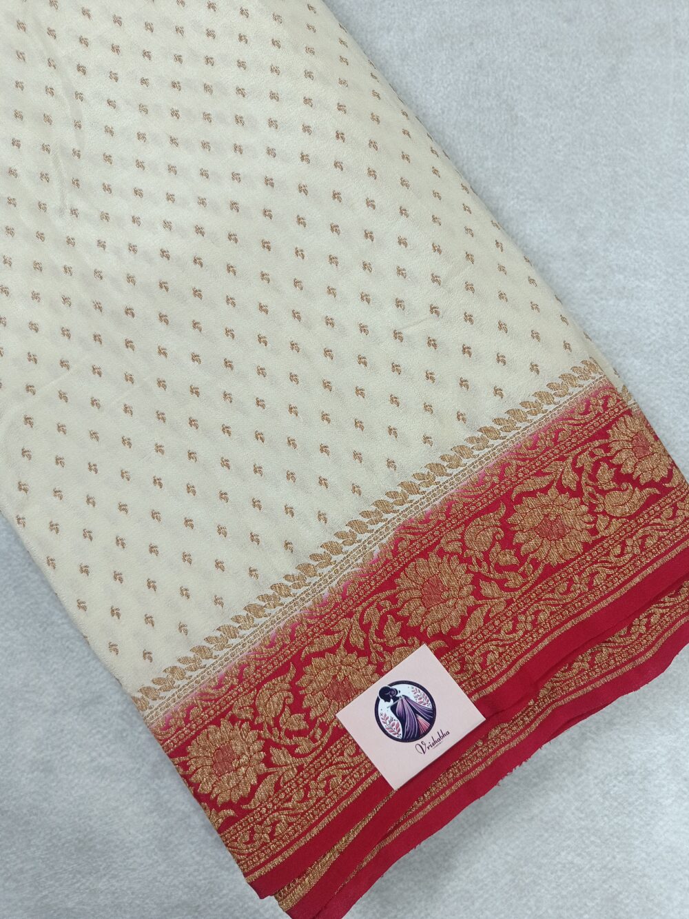 Pure Crepe Banarasi 2D Saree