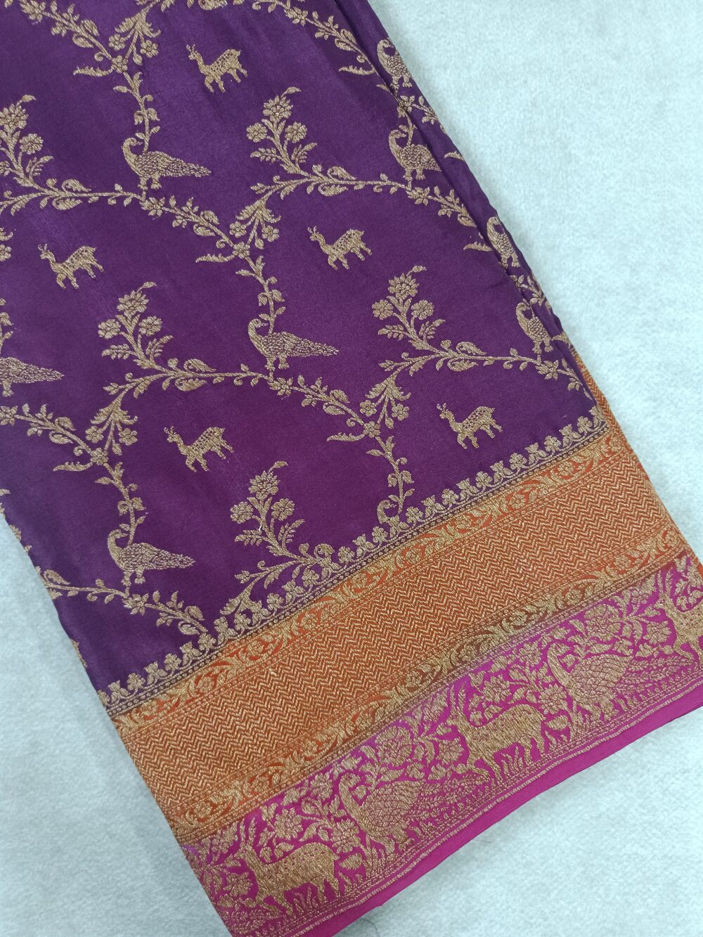 Pure Crepe Banarasi 3D Saree