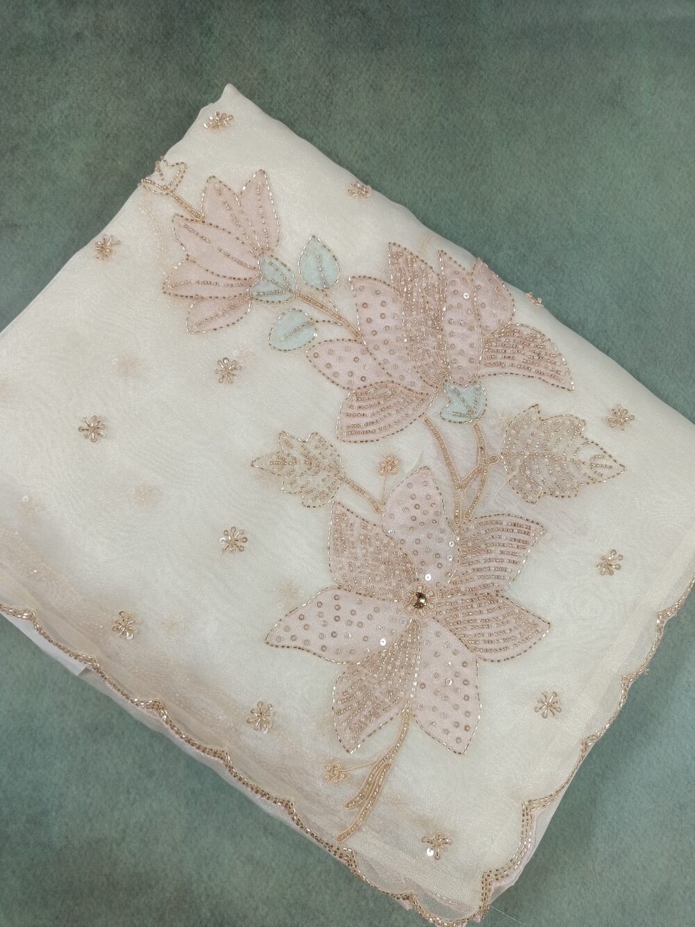 Pure Organza with Handwork