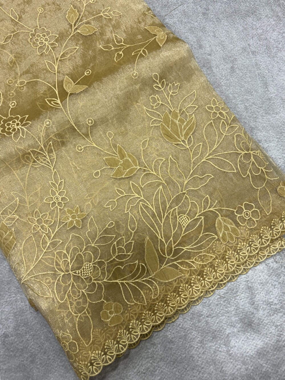 Fancy Glass Tissue Saree