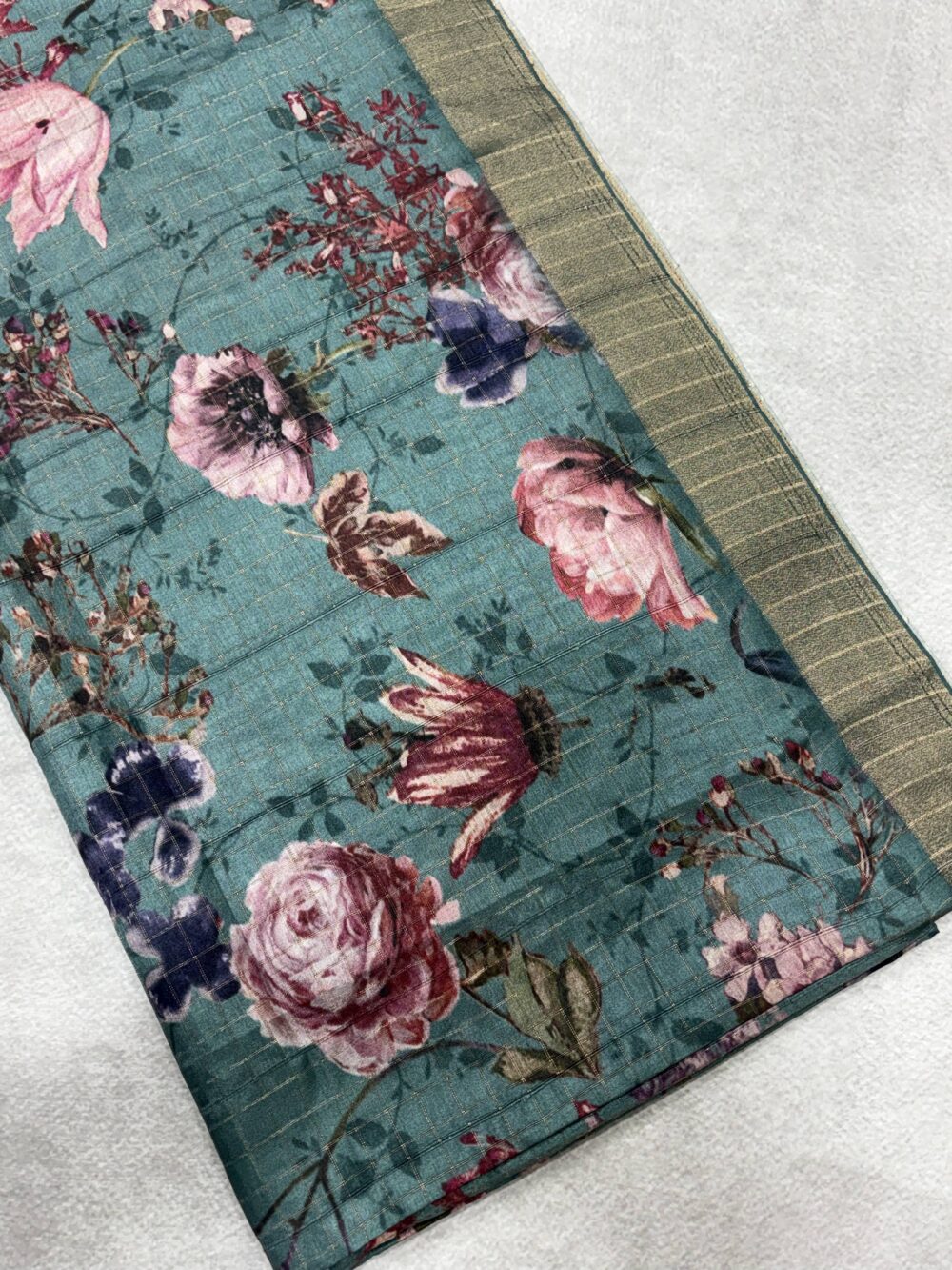 Digital Print Silk Saree